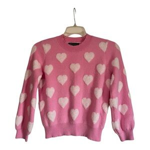 Kids Pink Heart Sweater